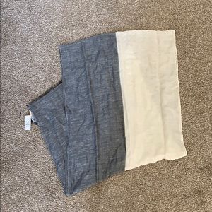 Talbots Black and White Scarf